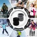 Winter Neck Warmer Fleece Lined Knitted Neck Warmer Soft Mask Face Warmer Neck for Women Men Teens Windproof Gift (Black)