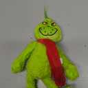 RELIGES 9 inches Green Christmas Monster Plush Toy  Soft Christmas Stuffed Animal Doll for Boys and Girls, Perfect for Christmas Decorations and Gifts (Fun Green)