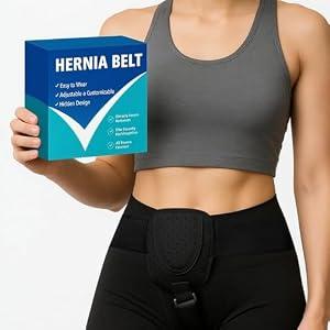 Tovrinala Hernia Belts for Women Inguinal, Hernia Belt for Women, Inguinal Hernia Support for Left or Right Side, Comfortable Adjustable Waist Strap with Removable Compression Pads