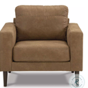 Telora Caramel Chair and 
Emerald Home Furnishings LakeView Presley Sofa - Brown
