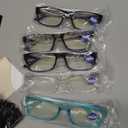 5 Pack Reading Glasses for Women, Spring Hinges Lightweight Readers Glasses