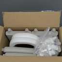 Two Step Stool with Handrails for Toddler and Kids, Standing Learning Stool Tower for Bathroom Sink, Potty Training, Children Step Up Learning Helper with Handles and Safety Non-Slip Pads(Gray)