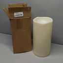 Homemory 6" x 12" Extra Large Outdoor Waterproof Candle with Auto 6-Hour Timer, Ivory Plastic Made, Long Last for Half A Year