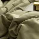 ROSGONIA King Size Comforter Set Olive Green, 3pcs (1 Boho Comforter & 2 Pillowcases), Lightweight Bedding Blanket All Season Bedspreads Quilt