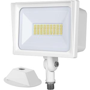 DEWENWILS 65W LED Flood Light Outdoor, 6670 LM Super Bright(500W Equivalent) IP65 Waterproof Knuckle Mount LED Security Light, 5000K Daylight Flood Light for Garden, Yard, Garage, UL Listed, White
