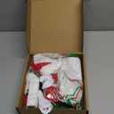 6PCS Christmas Punch Needle Kit, Punch Needle Embroidery Kit Coaster Kit for Beginners Adults Kids, with Instruction & Video Tutorial, Yarns, Hoop, Coaster Holder, Christmas Craft Art Gift