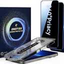 OneFish for iPhone 16e/13/13 Pro/14 Privacy Screen Protector, 4-Way 360 Anti-Spy Tempered Glass, 9H Hardness, HD Clear Anti-Fingerprint 3D Curved Edges, Case-Friendly & Easy Installation [2 Pack]