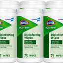 CloroxPro Clorox EcoClean Disinfecting Wipes, Multipurpose 100% Plant Based Cleaning Cloths, Antibacterial Disinfectant, Safe for Multi Surface Use, 75 Count (Pack of 6)