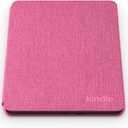 Amazon Kindle Paperwhite and Kindle Colorsoft Case, Lightweight and Water-Safe, Foldable Protective Cover - Fabric (Pink)