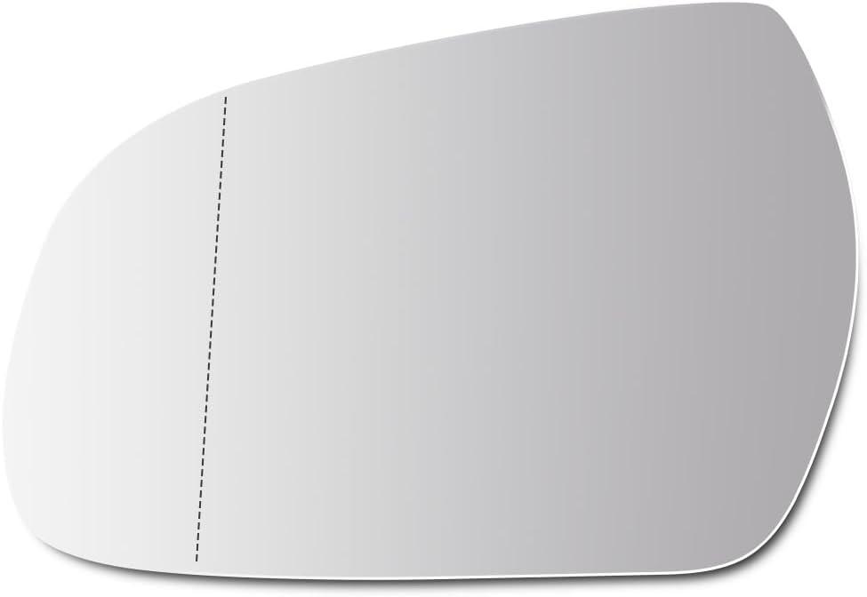 Senzeal Driver Side Heated Mirror Glass Replacement for Audi A3 A4 A5 Quattro S4 S5 2010-2017 Replace 8F0857535F (Left Side)