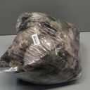 COOVA Faux Fur Throw Blanket for Couch, Cozy Soft and Fuzzy Plush Rabbit Fur Bubble Blanket for Sofa Bedroom Living Room, 50x60 Inches Tie Dye Brown