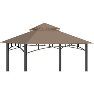 Replacement Canopy Top for Target Madaga Gazebo Model L-GZ136PST, Small Top: 52 in. x 52in.; Big Top: 129 in. x 129 in (Khaki)
