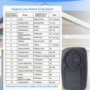 380UT Chamberlain klik5u-bk2 klik3u-bk Garage Door Opener Remote Clicker, 375UT Universal Garage Door Remote for Lift Master Craftsman Genie, Dip Switch (Black 2PC)