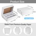Collector Card Storage Box  Holds 3120 Trading Cards, White Sports Card Organizer with Sorting Tray & Sleeve Cases for Soccer, Basketball & More (2 Sets)