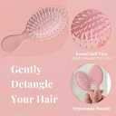 12 Pack Mini Hair Brush Bulk, Wet Hair Brush for Travel, Mini Brush for Most Hair Types, Travel Brushes, Bridesmaid Gifts