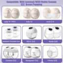 8pcs Duckbill Valves and 4pcs Silicone Diaphragms Compatible with Lansinoh Discreet Duo, eufy E10 S1 S1 Pro,NCVI Nuliie NICEGREEN Life S32 Breast Pump Replacement Parts, S32 Breast Pump Accessories