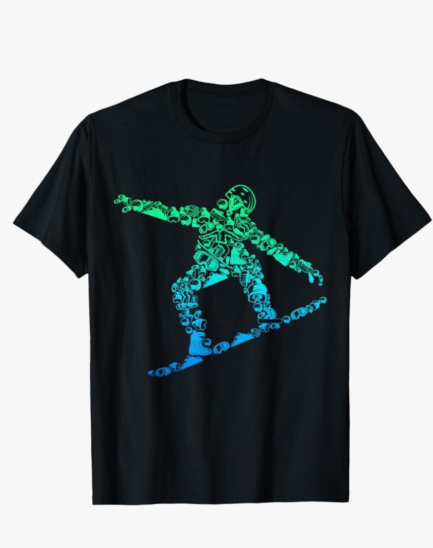 Snowboard Snowboarder Snowboarding Men Boys Kids T-Shirt Medium