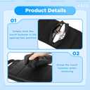 2 Kit Wheelchair Footrest Hammock with Storage Pouch, Adjustable Leg Rest Footrest Hammock, Portable Hanging Foot Sling Replacement for Airplane Wheelchair Essential Accessories