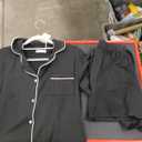 Ekouaer Pajamas Set for Women Short Sleeve Sleepwear Button Down Pjs Soft 2 Piece Lounge Sets Size S