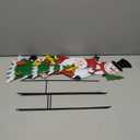 3 Pcs Christmas Decorative Metal Stakes Outdoor Christmas Decor Metal Xmas Snowman Santa Claus Christmas Tree Yard Decorations for Garden Lawn Yard Signs