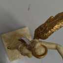 Veronese Design 4 Inch Nike Greek Goddess of Victory Resin Miniature Hand painted White Gold Finish