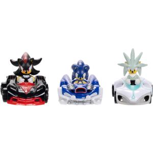 Sonic The Hedgehog Vehicles 3-Pack 1:64 Die-Cast, Include Sonic  Speed Star, Tails  Whirlwind Sport and Dr. Eggman  Egg Booster