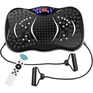 Vibration Plate Exercise Machine, Shaking Whole Body Workout Vibration Platform Lymphatic Drainage, Power Waver Vibrate Stand Machine for Home Fitness Weight Loss (Mini)