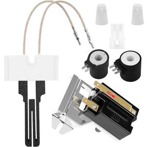 BOGDA Gas Dryer Repair Kit, Include 338906 Gas Dryer Flame Sensor, 279311 Igniter And 279834 Gas Valve Solenoid, Fit for Whirl-pool Ken-More Dryers Wp338906, Ap3094138, Ps334310, 12001349 etc