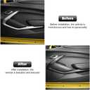 Carbon Fiber Interior V Door Panel Trim Cover Frame Decoration Interior Accessories for Chevrolet Camaro 2016-2023