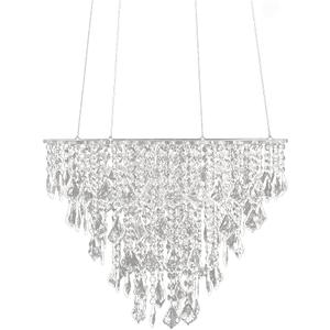 Wedding Cake Stands Faux Acrylic Crystal Chandelier Style Drape Suspended Cake Swing WEPDIY (17.7'')