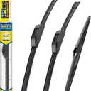 5 PLUS Silicone Windshield Wipers Replacement for Chrysler Pacifica 2017-2024, Chrysler Voyager 2020-2024 Wiper Blades(Set of 3),Automotive Replacement Windshield Wiper Blades For My Car-26"/20"/14"