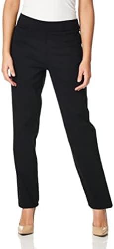 Briggs New York Women's Super Stretch Millennium Welt Pocket Pull on Career Pant (Average & Short & Tall Length) Size 18