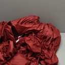 4 Piece Split Head Flex Queen Sheet Set for Sleep Number Bed, Ultra Soft Microfiber Sheets, 32" Down Fitted Cover Fits 15" Deep Pocket Mattress, 60" x 80", Burgundy Solid