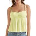 Women 
Yellow Tank Top Size Medium Yellow Tank Top