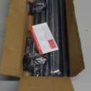 Curtain Rods for Windows 36 to 120 Inches, Blackout Wrap Around Curtain Rod for Bedroom, Living Room, 1 Inch Diamete Adjustable Drapery Rod,Matte Black