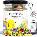 90+ Positive Messages with NFC Keychain, Unique Gifts for Women, Affirmation Cards, Positive Affirmations Cards, Dad Gifts, Self Care Gift, Best Friend Gift For Women