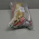 Yahenda 4 Pcs Colrful Costume Set for Adults Include Colrful Serape Poncho Sombrero Sunglasses Moustache