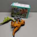 3 Pack Walking Dinosaur Toys for Kids 3-5 5-7 Years Old, Simulated Tyrannosaurus Brachiosaurus Triceratops with Sound & Light, Birthday Gifts Dino Toy for Toddlers Boys Girls 3 4 5 6 7 8 Years