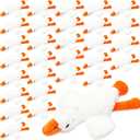 Liliful 30 Pcs Goose Stuffed Animal 6.5 Inch Goose Plush Soft Stuffed Animal Toy Yellow Plush Toy Doll for Birthday Baby Shower Supplies Home Decorations(White)