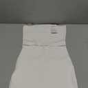 PRETTYGARDEN Summer Dresses for Women 2025 Strapless Off Shoulder Ribbed Knit Bodycon Elegant Classy Trendy Mini Beach Dress (Size M, White)