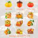 Fall Thanksgiving Decorations Banner for Party - Fall Office Decorations for Work - September Thanks Giving Decor Set - Autumn Festival Give Thanks Decor Kit - Orange
