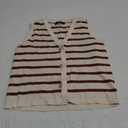 LILLUSORY Vest Tops for Women 2025 Fall Outfits Striped Sweaters Button Up Casual Blouses Jacket Fashion Clothes XS