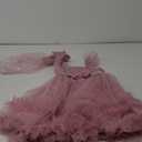 OBEEII Toddler Baby Girls Pageant Dress Sequins Heart Tulle Tutu Dress Flower Wedding Princess Birthday Party Prom Gown (4-5T, 110, Dusty Pink)