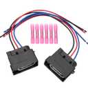 Turn Signal Corner Light Parking Tail Lamp Connector Plug Pigtail Harness Fit for Ford F-150 E-150 E-250 2004-2014 F-250 F-350 Super Duty 1999-2020, Replace for 88988139 6U2Z-14S411-AB 645-133 2PCS
