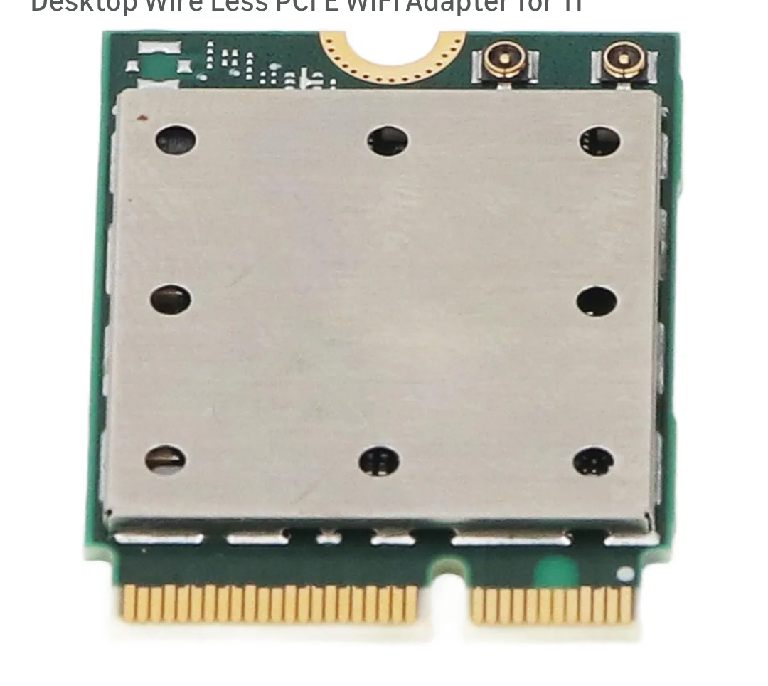 QCNCM865 Wire Less Network Card Module, 2.4G 5G 6Ghz Triple Band M.2 Bluetooth 5.3 WiFi7 5.8Gbps Desktop Wire Less PCI E WiFi Adapter for 11