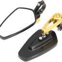 DREAMIZER Motorcycle Bar End Mirrors Universal 7/8" Handle Bar End Rear View Mirror Compatible with Honda Grom,Yamaha,Kawasaki,Ducati,Suzuki