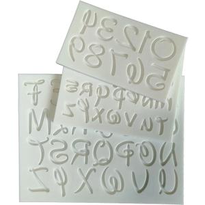 Stylish English Alphabets/Letters & Numbers Silicone Molds For Fondant Cake, Gum paste, DIY Cake Decorations (Cartoon)
