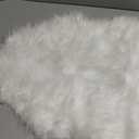 Ashler Faux Fur Rug, Fluffy White Small Sheepskin Rug, Ultra Soft 2x3 Ft Mat, Machine Washable Shag Mats, Nursery Throw for Bed, Living, Kids Room (2 x 3 ft, C-white)
