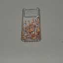 GVIEWIN for iPhone 17 Pro Max Case, [Upgraded Full Camera Protection][Not Yellowing][Screen Protector] Shockproof Protective Clear Floral Phone Case for iPhone 17 Pro Max 6.9'' (Floratopia/Orange)