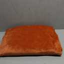 JIAHANNHA Burnt Orange Throw Blanket Fleece Blanket 50"x60",Super Soft Fall Decor Cozy Plush Throw Blanket for Couch Sofa Bed,Warm and Lightweight Bed Blankets for Winter